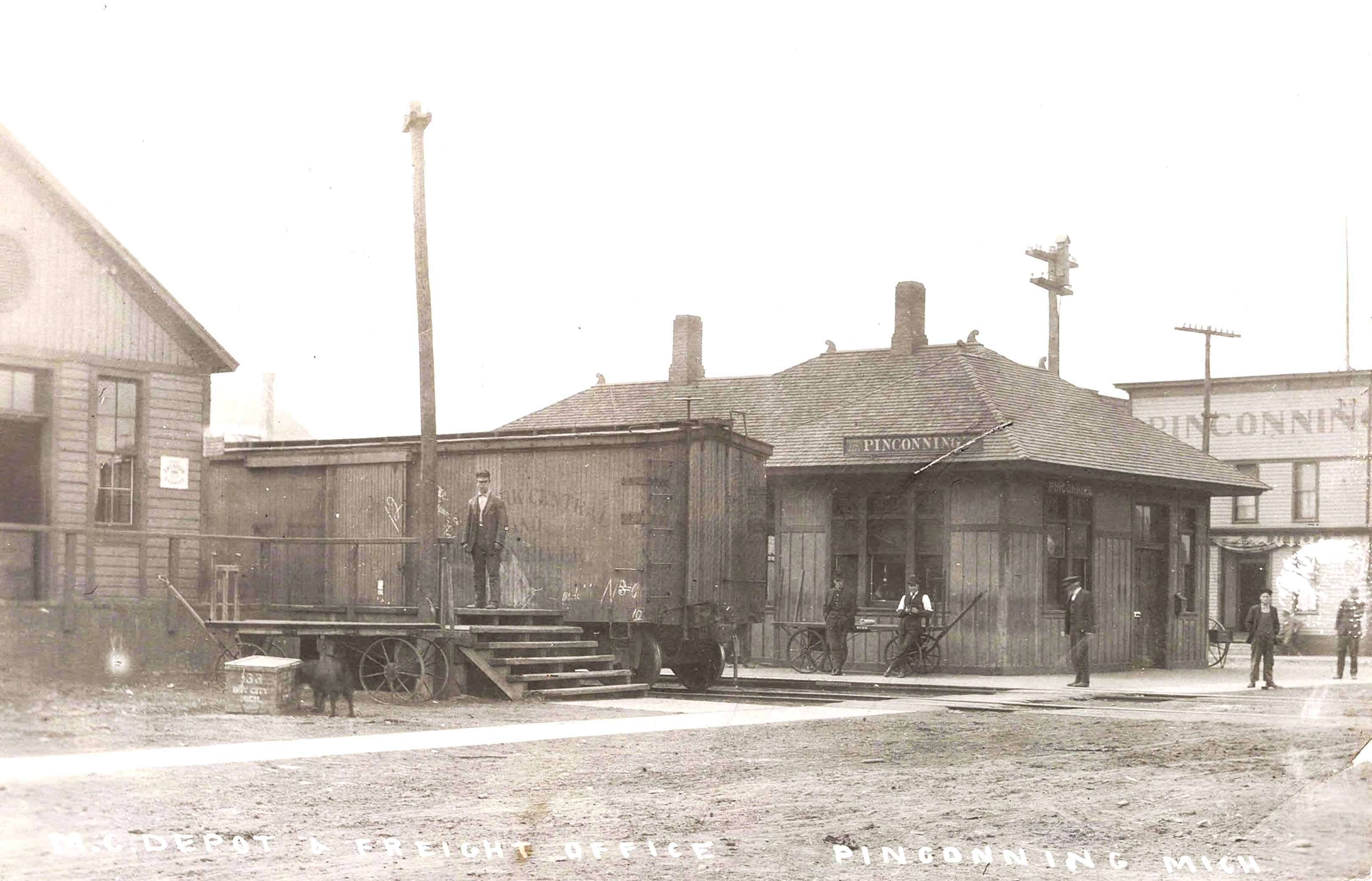 MC Depot At Pinconning in 1910